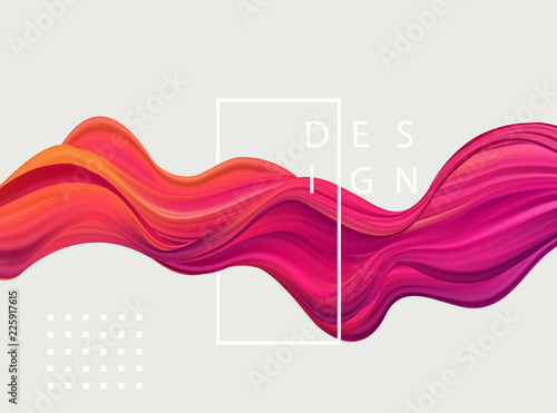 Abstract colorful vector background, color flow liquid wave for design brochure, website, flyer.