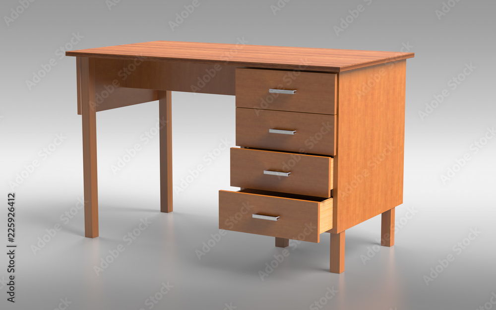 Comfortable table with drawers Comfortable table with drawers