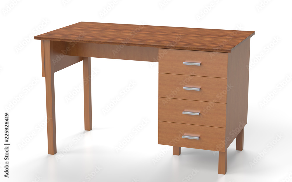 Comfortable table with drawers Comfortable table with drawers