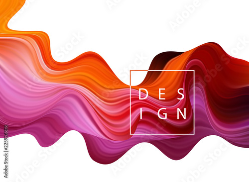 Abstract colorful vector background, color flow liquid wave for design brochure, website, flyer.