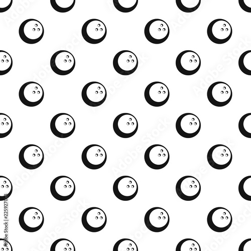 Marbled bowling ball pattern seamless in simple style vector illustration