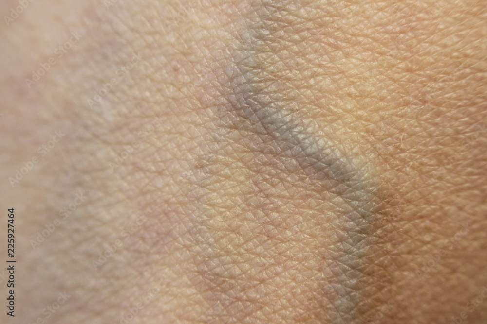 Macro skin of the human hand with one subcutaneous vein on the wrist. Macro skin of the human hand with one subcutaneous vein on the wrist.