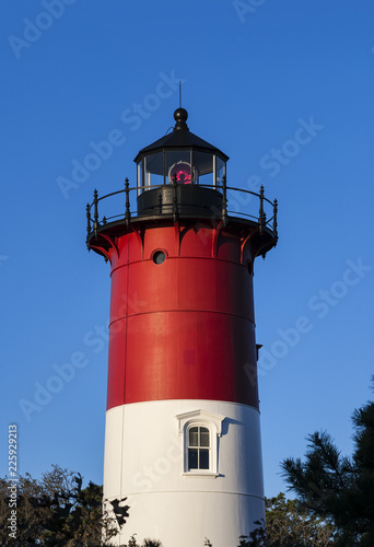 Nauset Lighthouse, Cape Cod National Seashore, Eastham, Cape Cod, Massachusetts, USA.