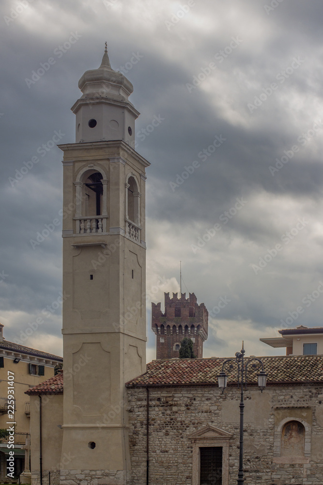 A view of the town of Bardolino, situated on the east coast of Lake Garda, in the province of Verona, Italy.