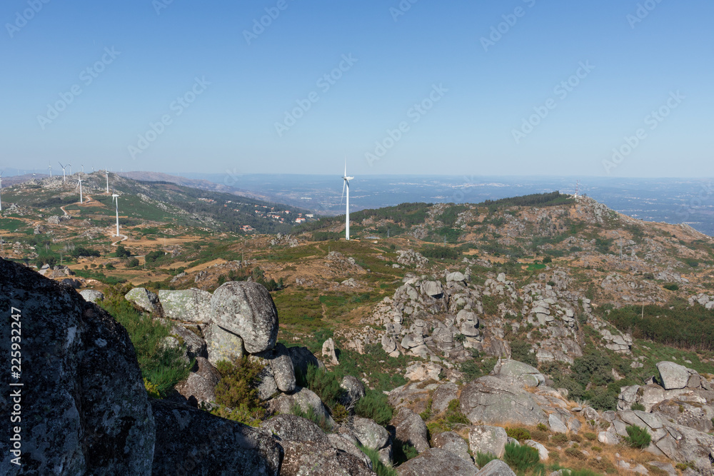 Fototapeta premium Landscape Wind turbines