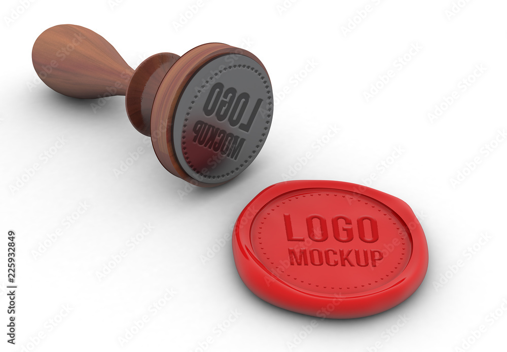 Wax Stamp Mockup Stock Template | Adobe Stock