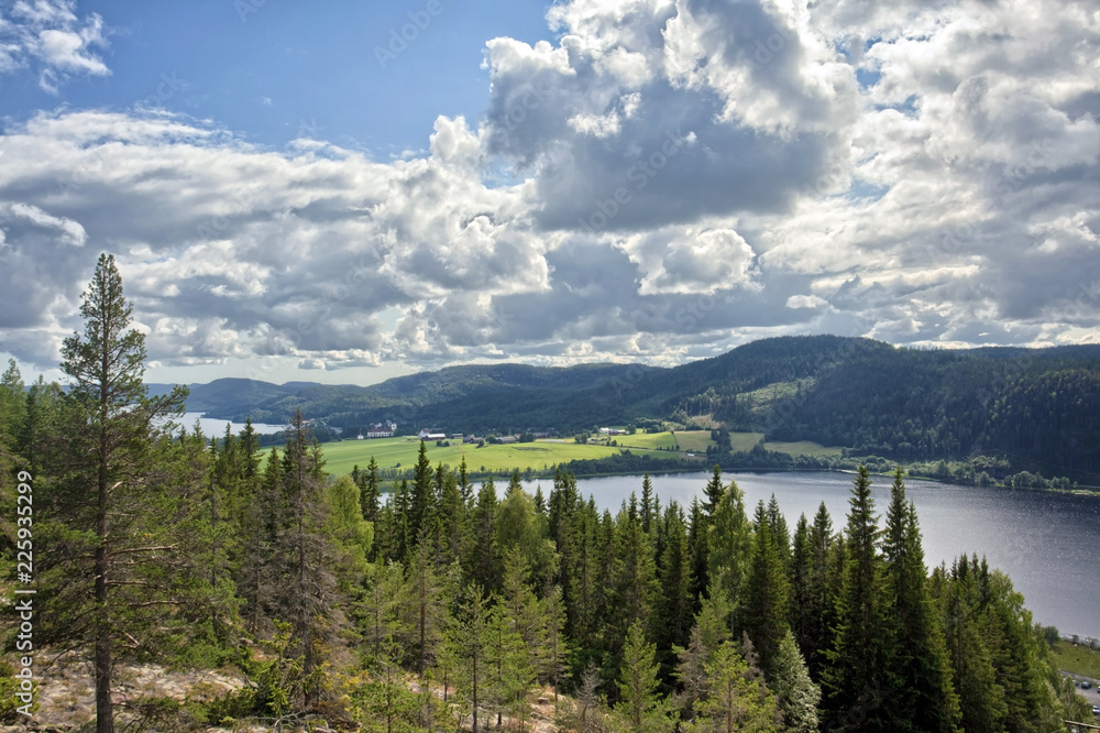 View from a mountain, north Sweden
