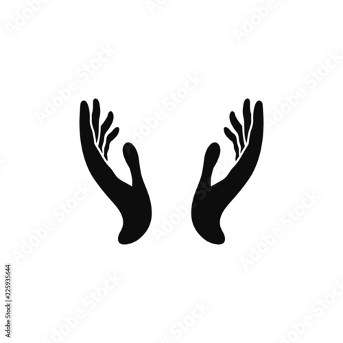 two hands icon vector illustration eps10.