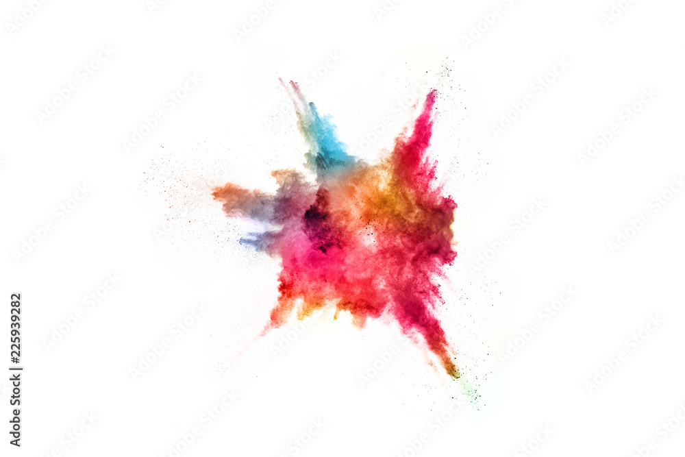 abstract powder splatted background. Colorful powder explosion on white background. Colored cloud. Colorful dust explode. Paint Holi. abstract powder splatted background. Colorful powder explosion on white background. Colored cloud. Colorful dust explode. Paint Holi.