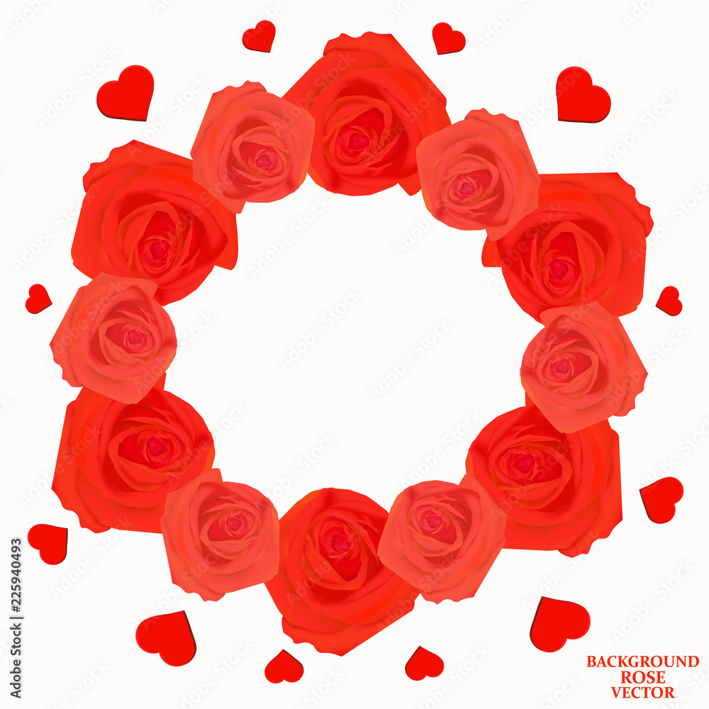 Background with roses. Background with roses.