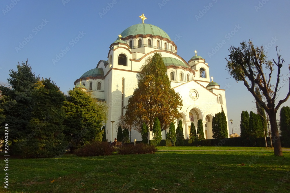 Orthodox church of St. Savvas in Belgrade
