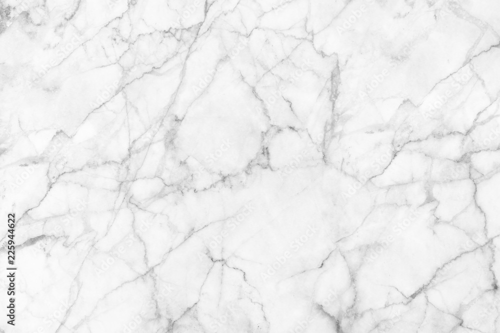 Fototapeta premium White marble patterned texture background for design.