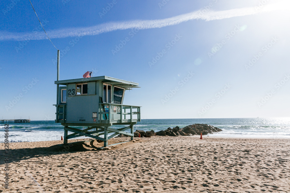 Lifeguard House on Venice Beach, Los Angeles Lifeguard House on Venice Beach, Los Angeles
