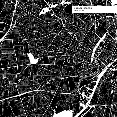 Area map of Frederiksberg, Denmark