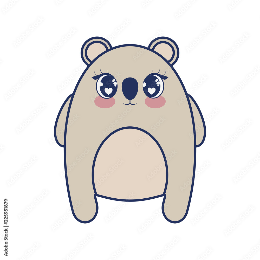 Fototapeta premium cute bear adorable character