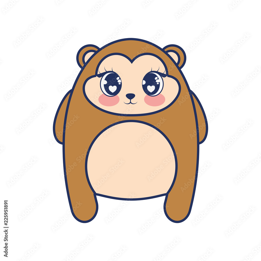 Obraz premium cute monkey adorable character