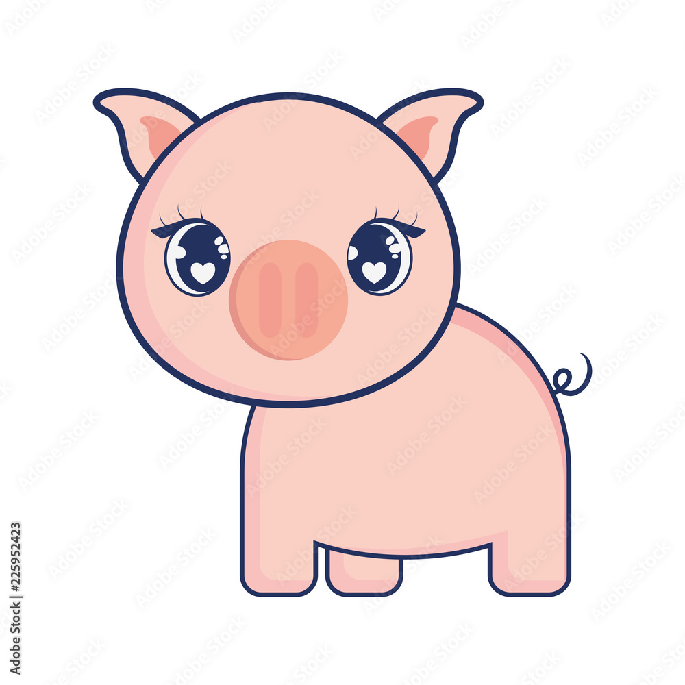 cute pig adorable character cute pig adorable character