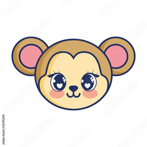 cute monkey adorable character