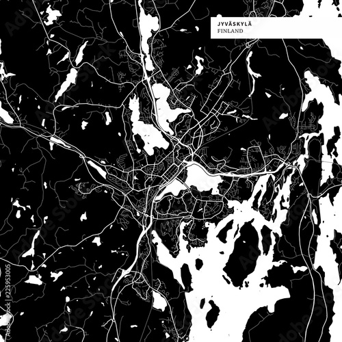Area map of Jyväskylä, Finland