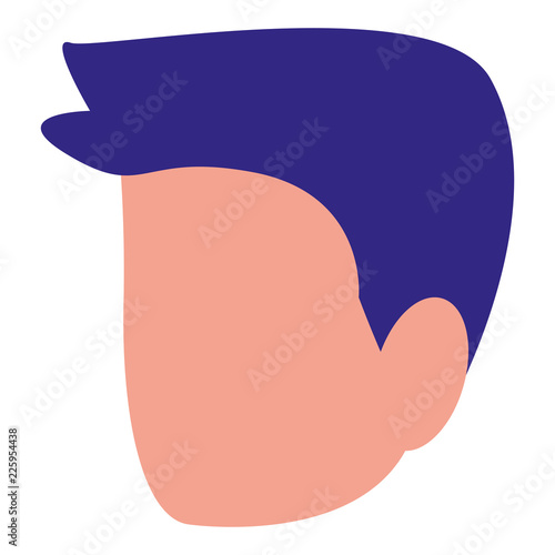 young man head avatar character