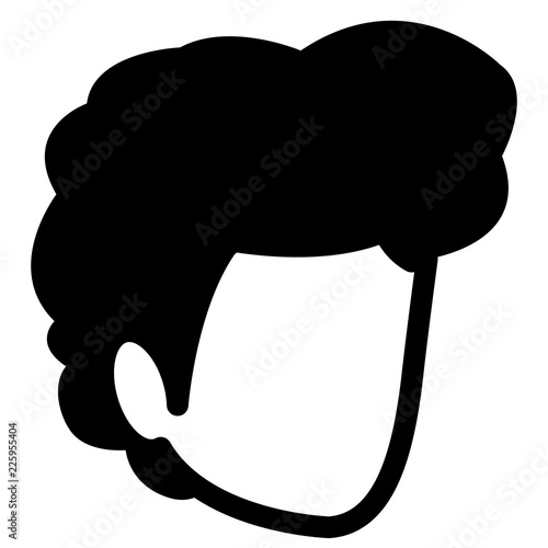 young man head avatar character