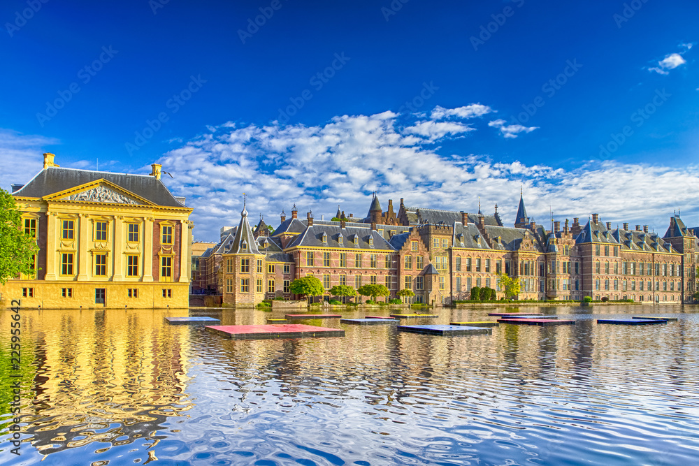 Travel Concepts. Binnenhof Palace of Parliament in The Hague in The Netherlands at Day Time.