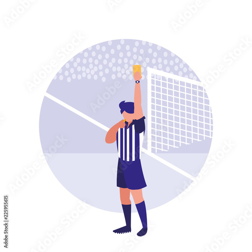 soccer referee man avatar character
