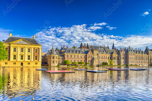 Travel Concepts. Binnenhof Palace of Parliament in The Hague in The Netherlands at Day Time. photo