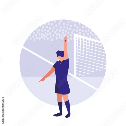 soccer referee man avatar character