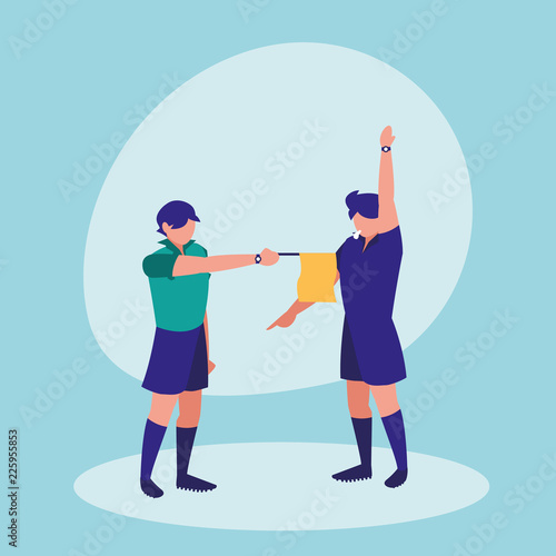 soccer referee men avatar character