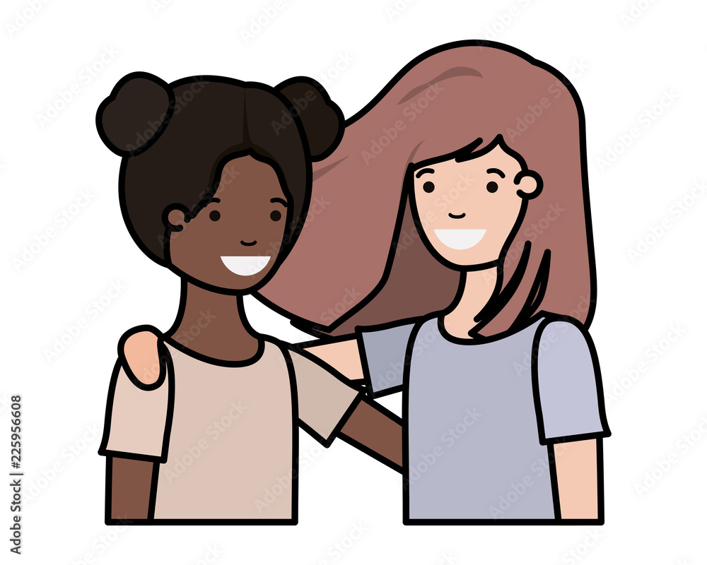 friendly teenagers ethnicity girls characters friendly teenagers ethnicity girls characters