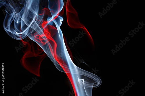 colored smoke on black © Sergej