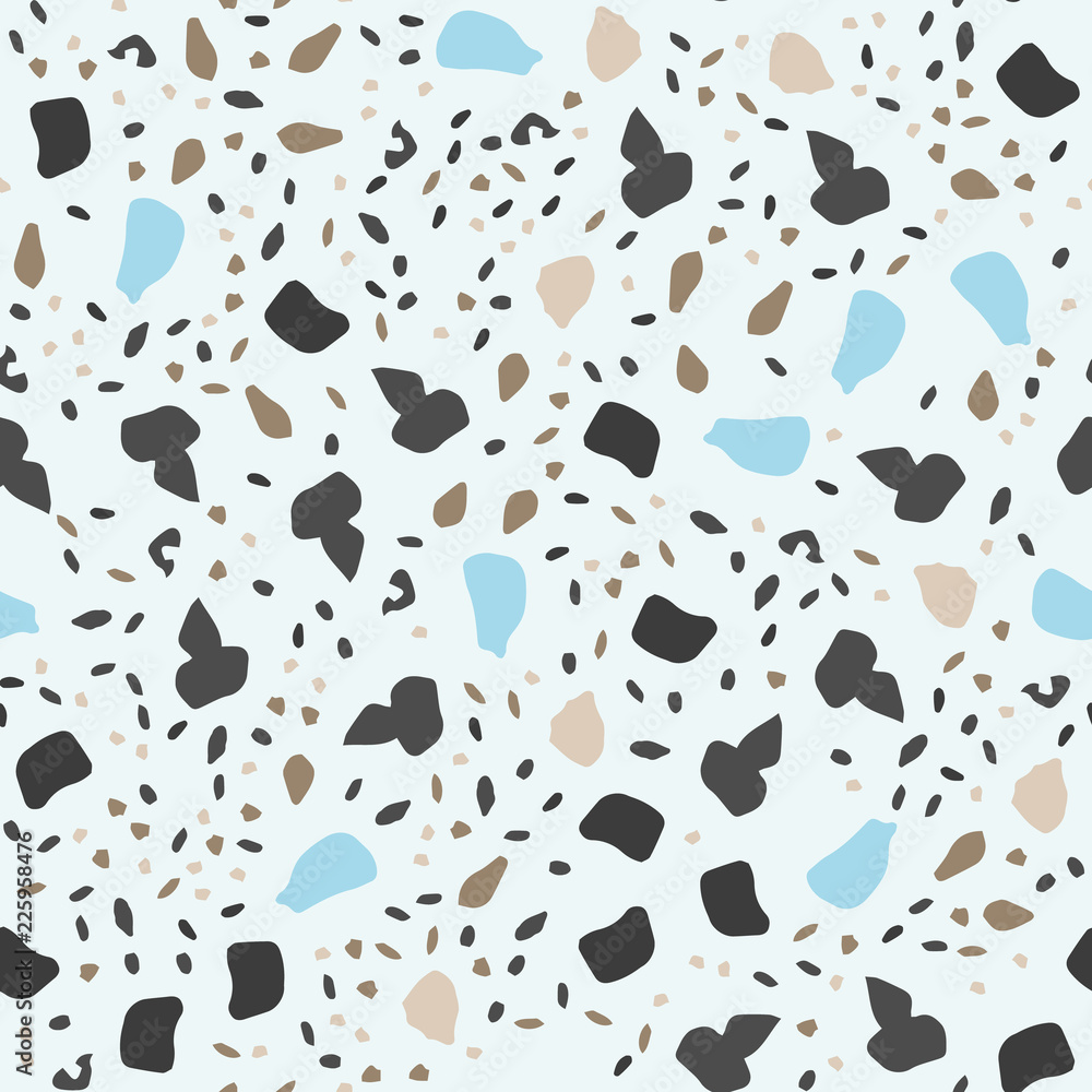 Obraz premium Terrazzo pattern. Vector illustration Background for print home decor, interior, fabric, textile, paper