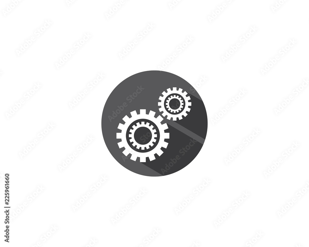 Gear logo illustration Gear logo illustration