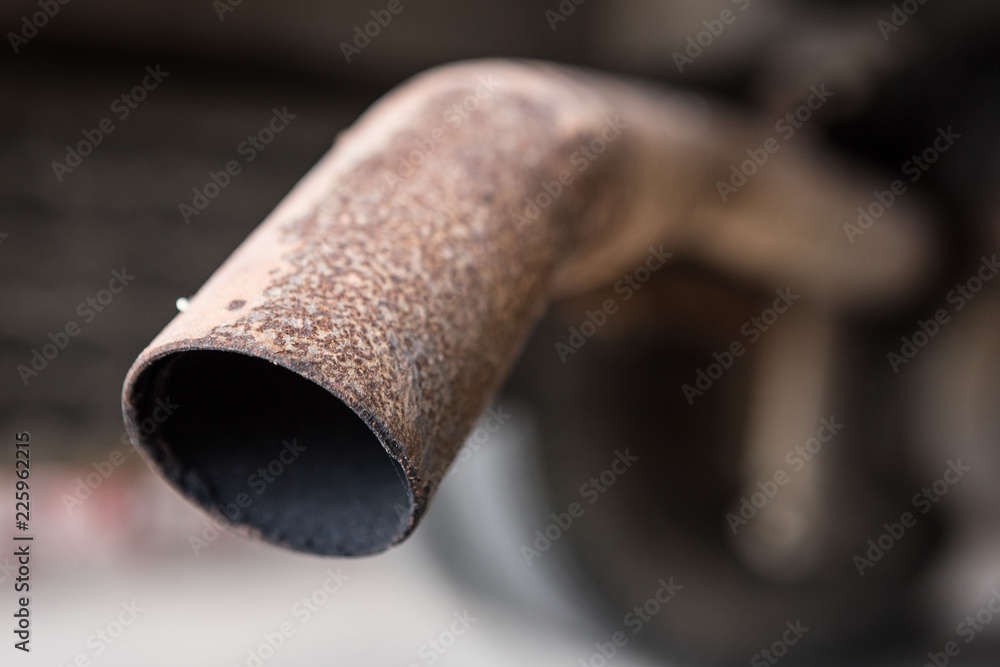 Old exhaust truck Old exhaust truck