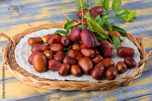 Chinese date fruits-Ziziphus jujuba fruits photo