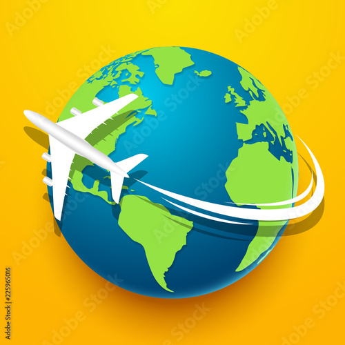 Time to travel explore the world with aircraft