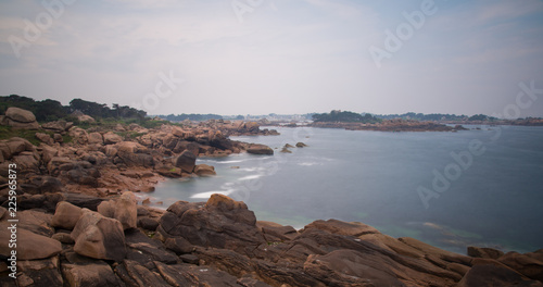 Cote de granit rose Ploumanc'h Cote d'Armor Bretagne France