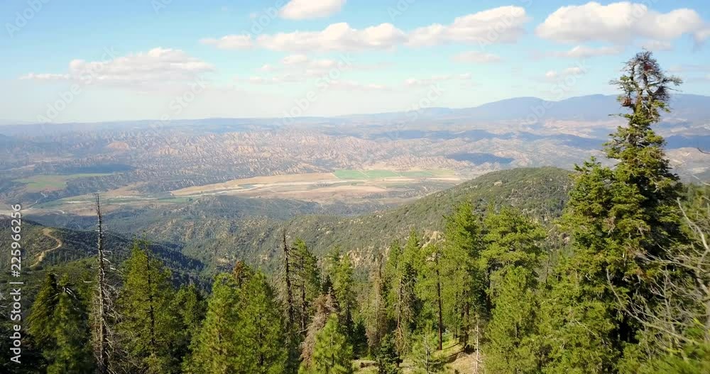 Aerial Cuyama Valley from Pine Mountain Reyes Peak Los Padres California Aerial Cuyama Valley from Pine Mountain Reyes Peak Los Padres California