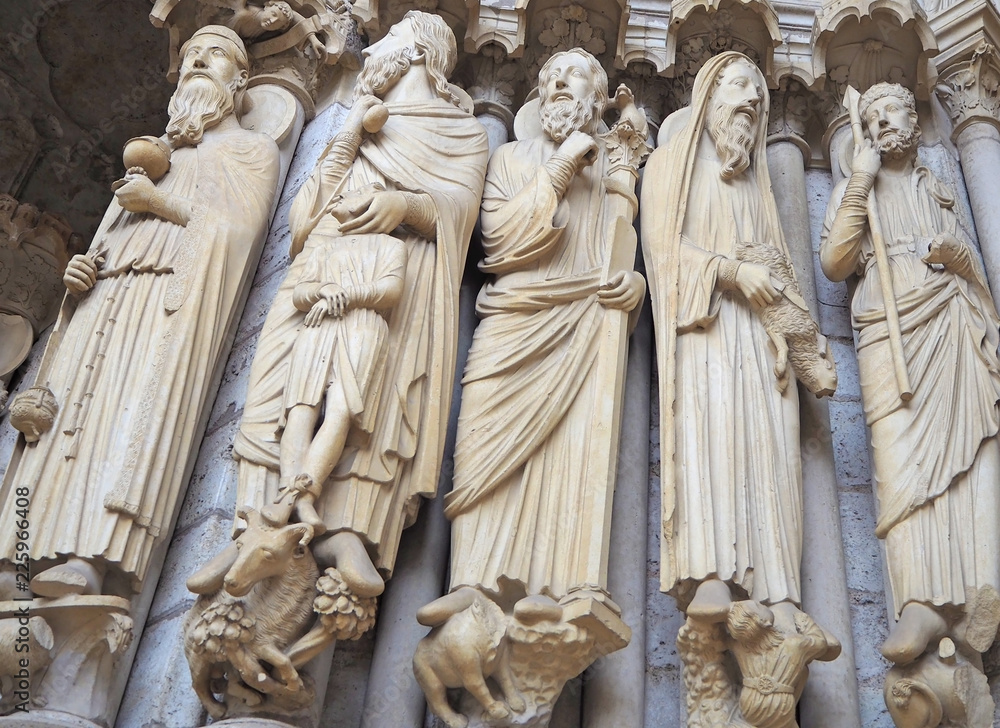 Details of the Cathedral of Chartres France