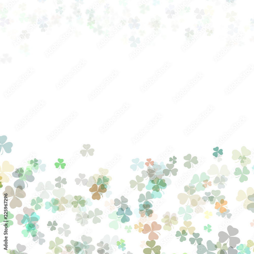 Saint Patrick's day background with shamrock green clover leaf, Irish festival symbol for St.Patrick day celebration Saint Patrick's day background with shamrock green clover leaf, Irish festival symbol for St.Patrick day celebration