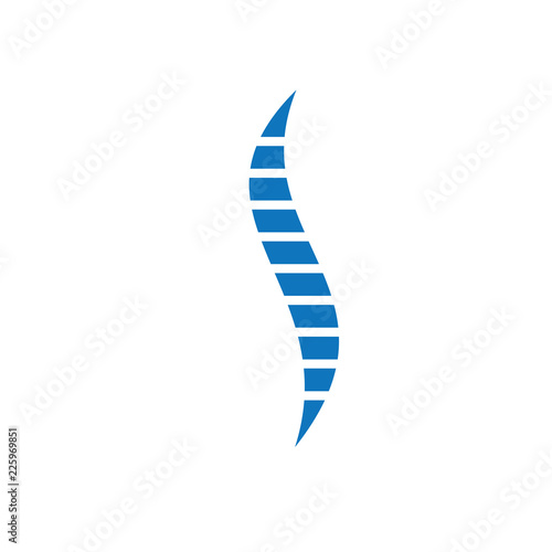 Medical Chiropractic and spine logo Inspiration vector