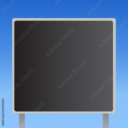 Flat design business Vector Illustration Empty copy space for Ad website promotion esp isolated Banner template. Blank Square shape Billboard Standing with Frame Border Outdoor Display