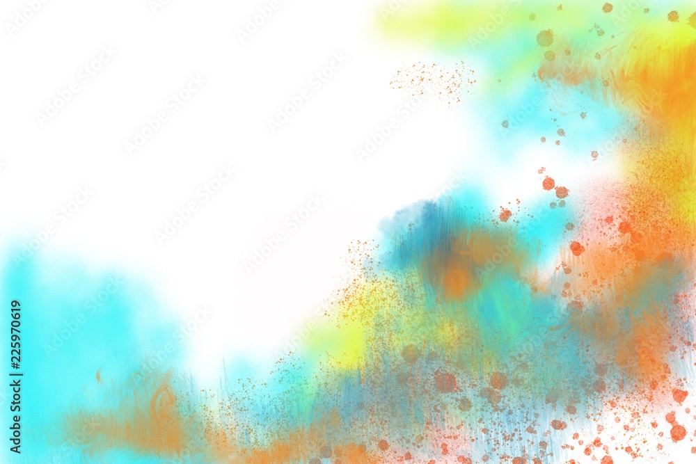 Fototapeta premium Grunge messy painted abstract background design with copy space