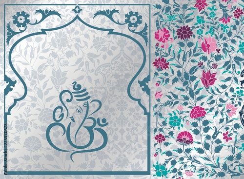 Ganesha, wedding card, royal Rajasthan, India