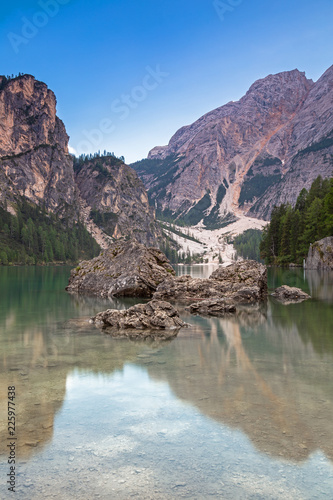 Spätsommerabend am Pragser Wildsee, Südtirol 