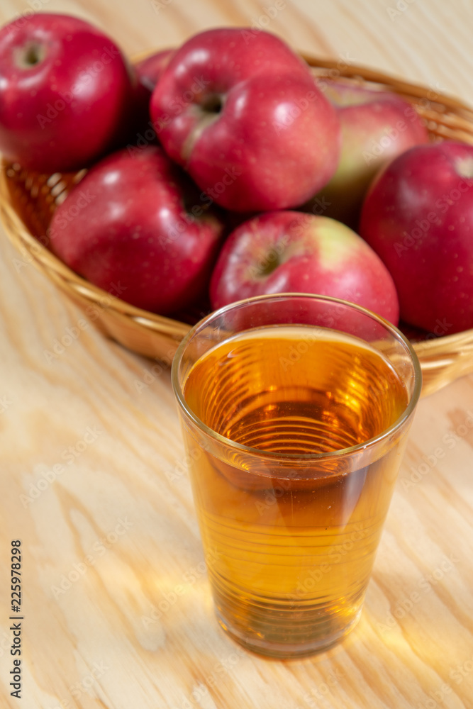 Close up of a glass of apple juice Close up of a glass of apple juice