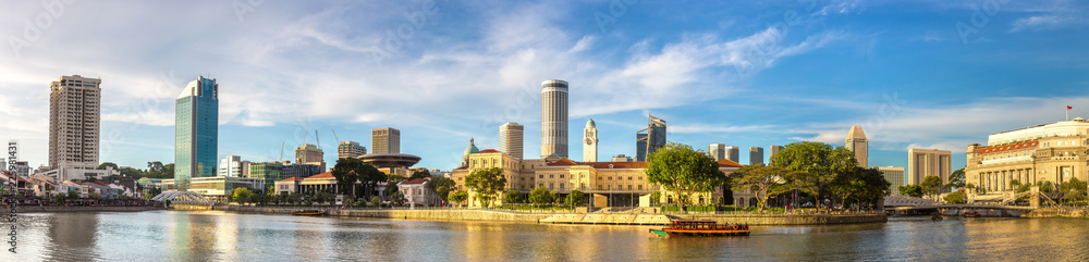Fototapeta premium Panoramę miasta Singapur