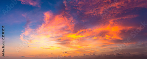 Sunset panorama at Maldives