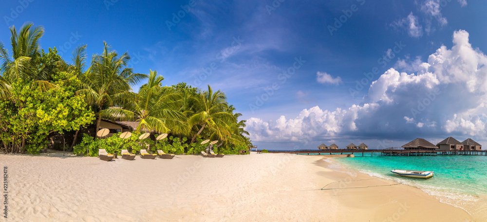 Tropical beach in the Maldives